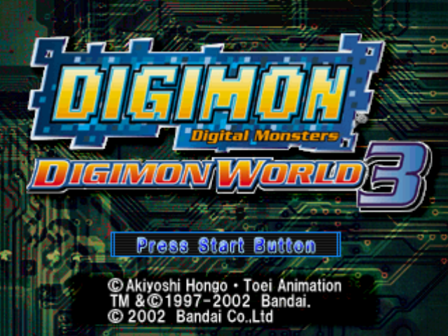 Digimon World 3 Gameplay (PlayStation)