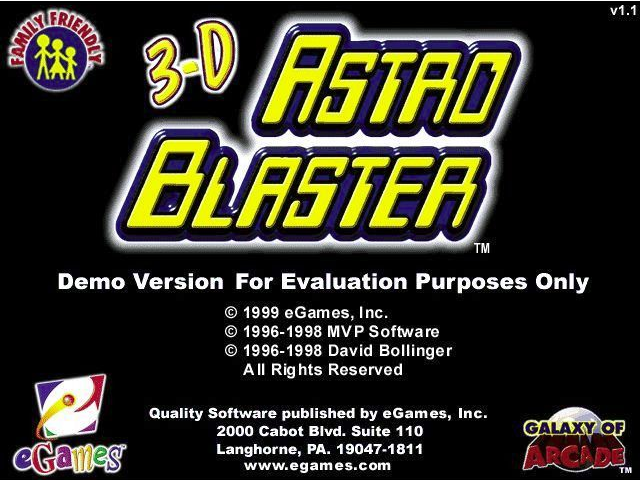 3D Astro Blaster Game Cover