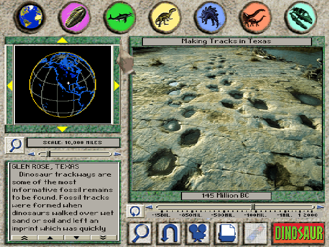 3D Dinosaur Adventure Gameplay (DOS)