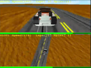 3-D Slot Car Racing Gameplay (Windows)