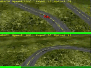 3-D Slot Car Racing Gameplay (Windows)