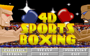 4-D Boxing Gameplay (DOS)