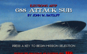 688 Attack Sub Gameplay (DOS)