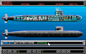 688 Attack Sub Gameplay (DOS)