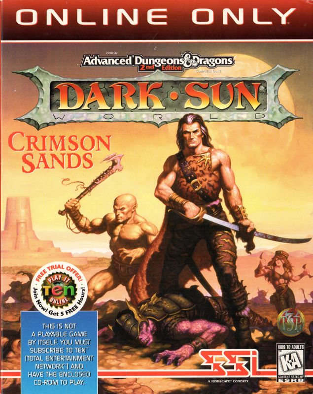 AD&D Dark Sun Online Crimson Sands Game Cover