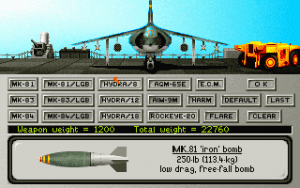 AV-8B Harrier Assault Gameplay (DOS)