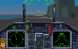 AV-8B Harrier Assault Gameplay (DOS)