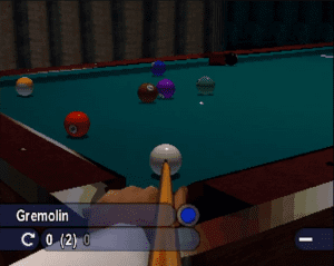 Actua Pool Gameplay (PlayStation)