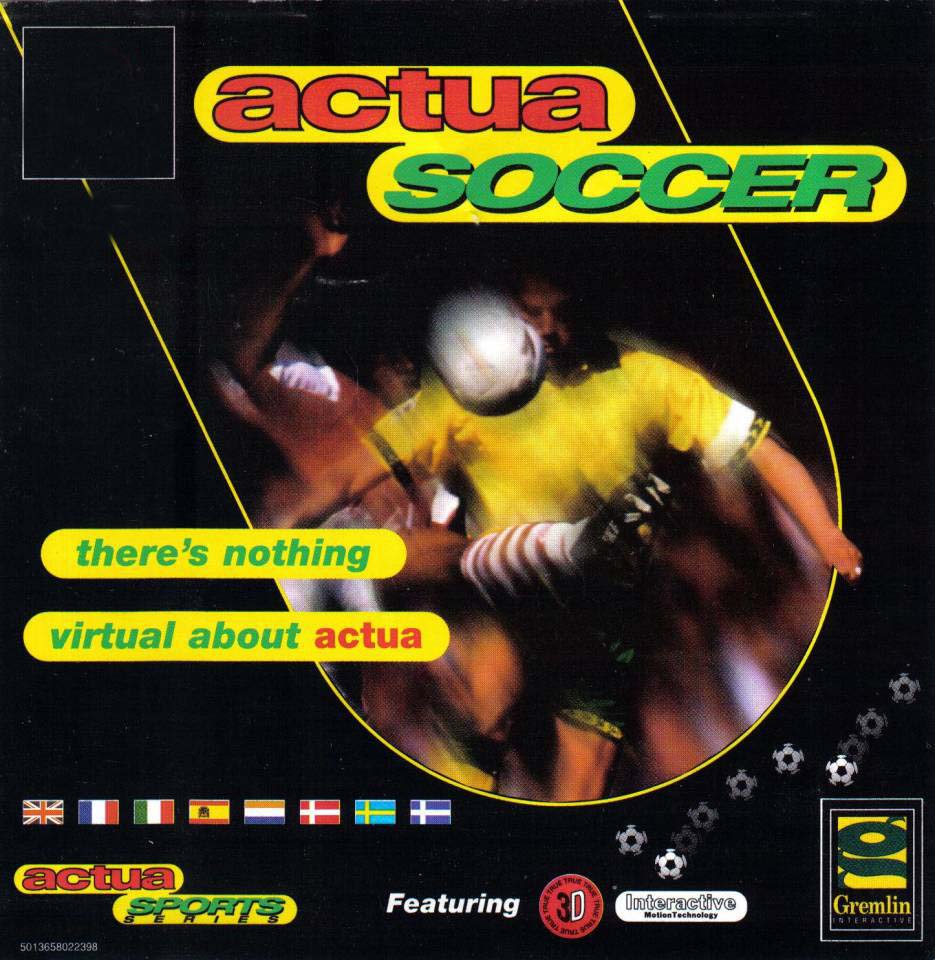 Actua Soccer Game Cover