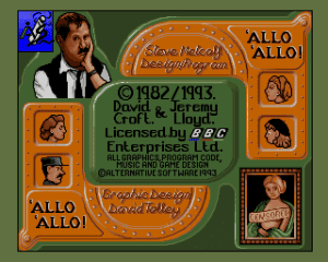 Allo 'Allo! Cartoon Fun! Gameplay (Amiga)