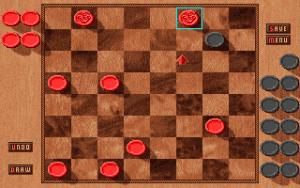 Argo Checkers Gameplay (DOS)