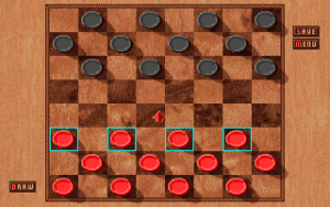 Argo Checkers Gameplay (DOS)