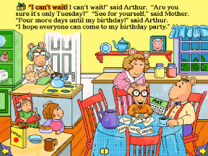 Arthur's Birthday Gameplay (Windows 3.x)