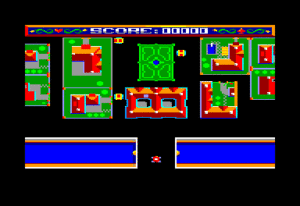 Atomic Driver Gameplay (Amstrad CPC)