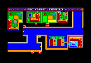 Atomic Driver Gameplay (Amstrad CPC)