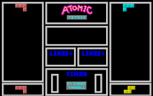 Atomic Tetris Gameplay (DOS)