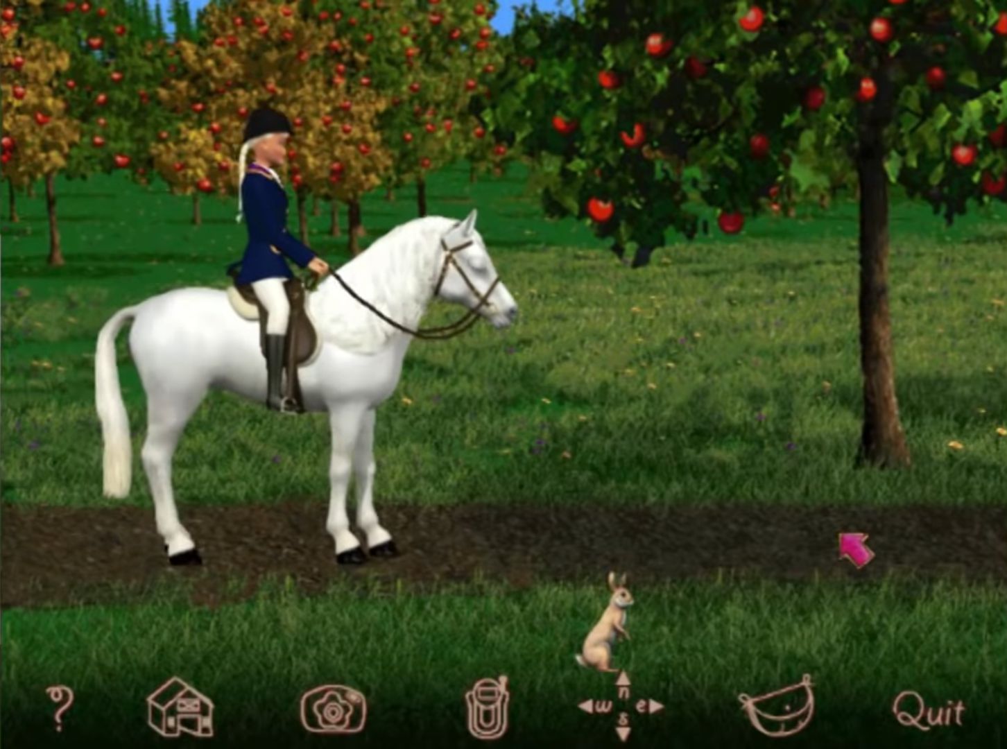 barbie horseback riding game