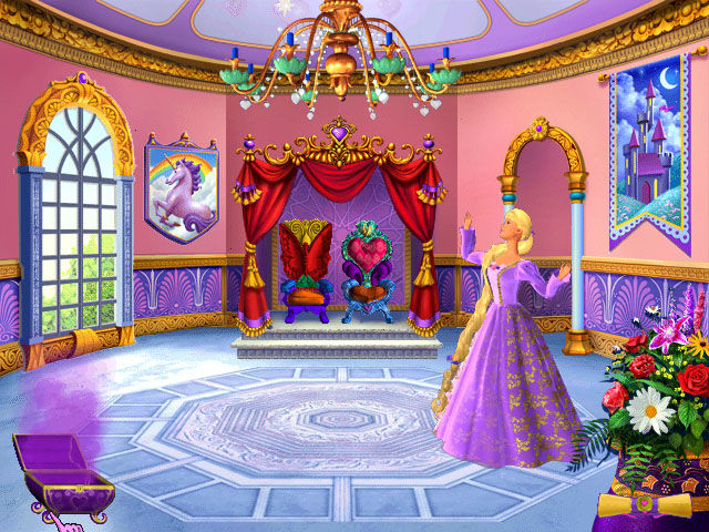 barbie castle game