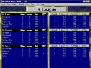 Baseball Mogul 99 Gameplay (Windows)
