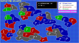 Battle For Atlantis Gameplay (DOS)