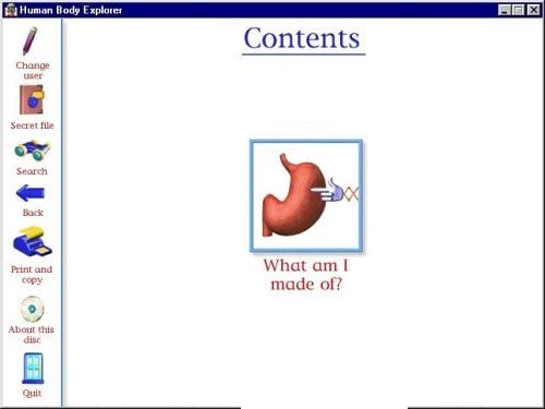 HUMAN BODY EXPLORER GAME visual data 6