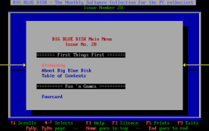 Big Blue Disk #28 Gameplay (DOS)