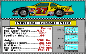 Bill Elliott's NASCAR Challenge Gameplay (DOS)