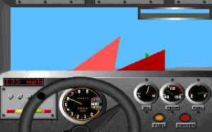 Bill Elliott's NASCAR Challenge Gameplay (DOS)