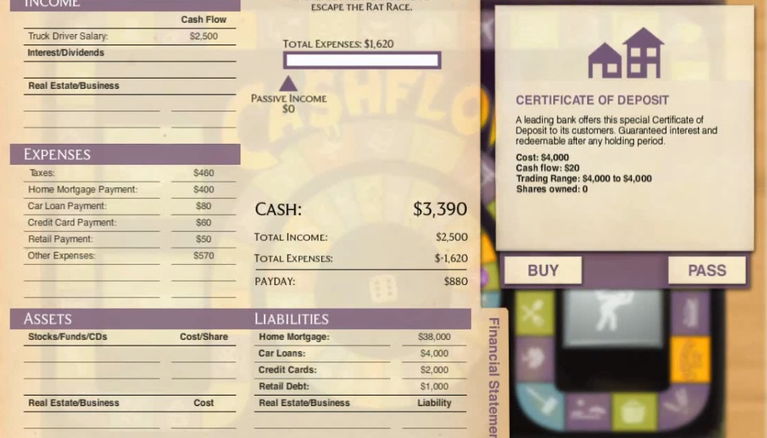 cashflow 101 computer game