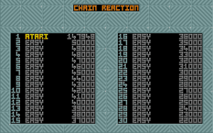 Chain Reaction Gameplay (Atari ST)