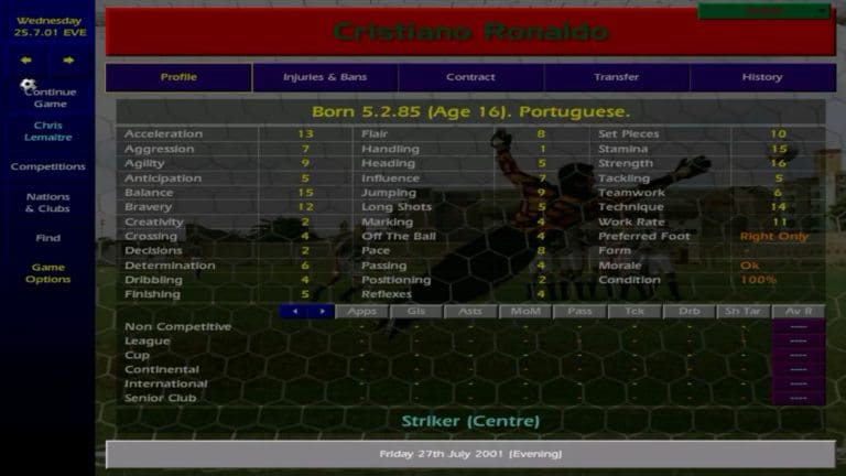 Championship Manager: Season 00/01 - Old Games Download