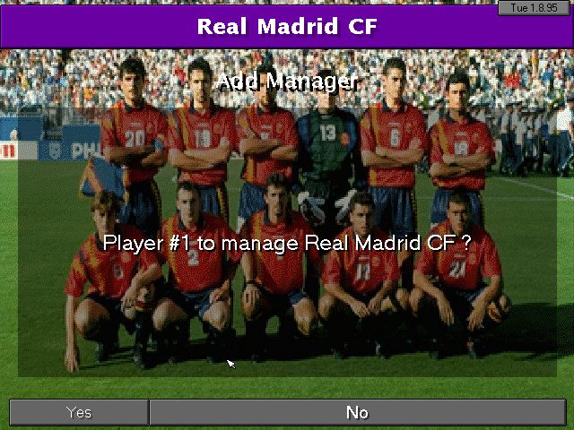 Championship Manager 2 gameplay (PC Game, 1995) 