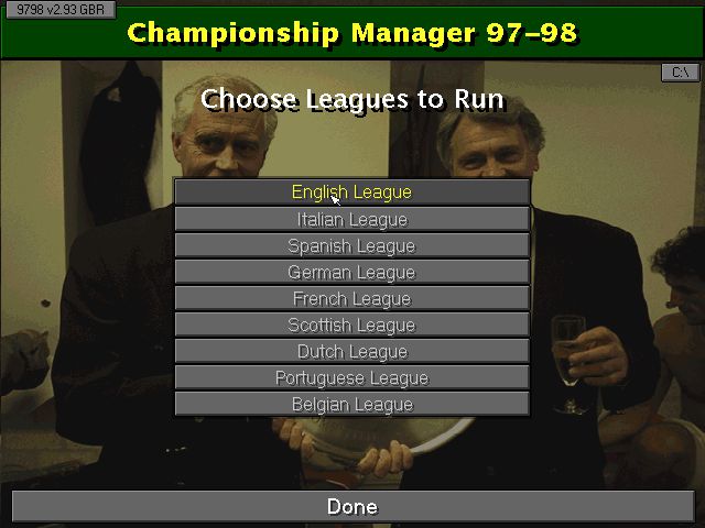 Championship Manager: Season 97/98 - Old Games Download