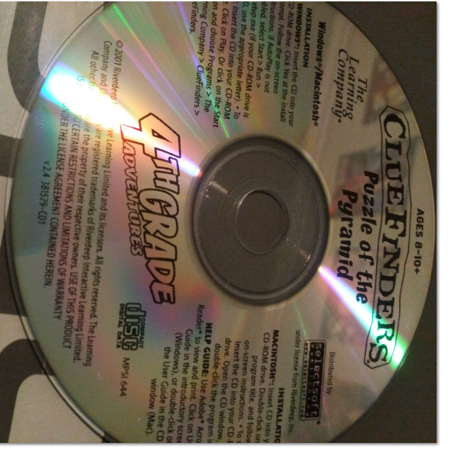Cluefinders 4th Grade 2002 CD Cover