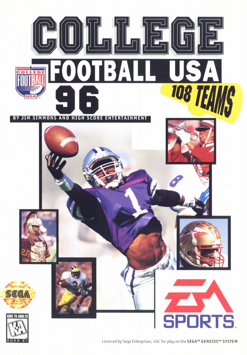 College Football USA 96 Game Cover