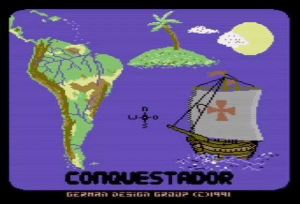 Conquestador Szenario Generator Gameplay (Commodore 64)