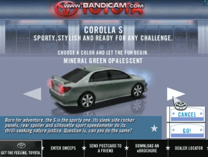 Corolla Joy Ride Gameplay (Windows)