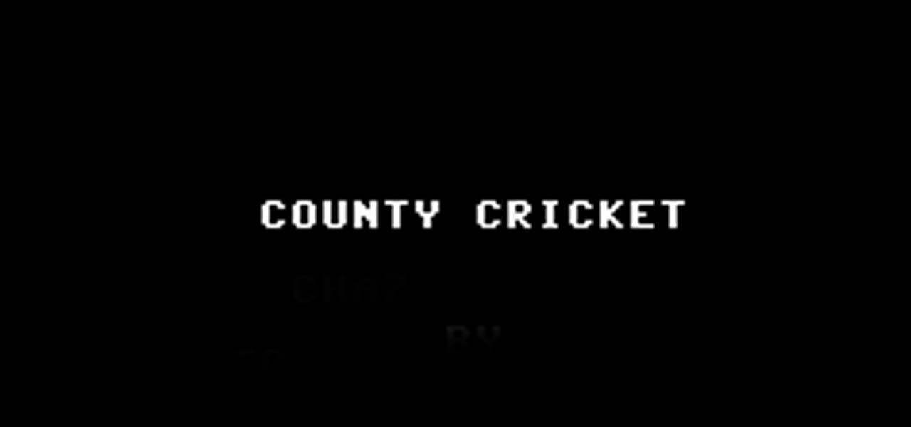 County Cricket Game Cover