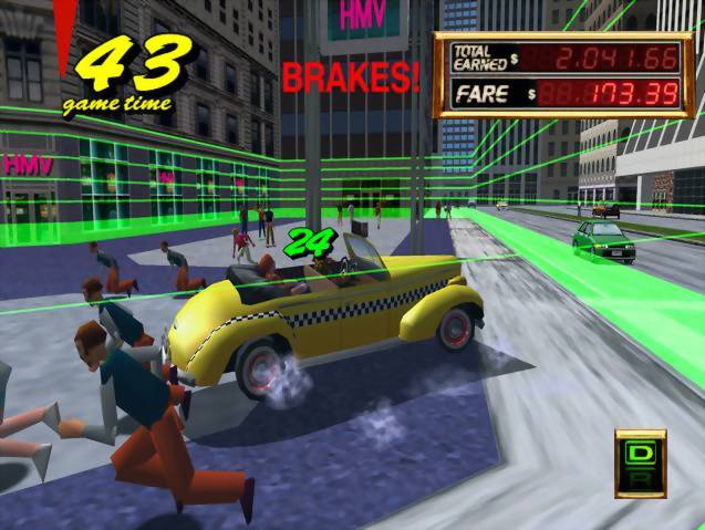 Crazy Taxi 2 Gameplay (Dreamcast)
