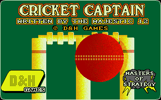 Cricket Captain (1989) Game Cover