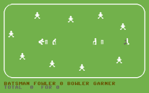 Cricket 64 Gameplay (Commodore 64)