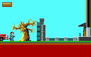 Dangerous Dave in the Haunted Mansion Gameplay (DOS)