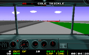 Days of Thunder Gameplay (DOS)