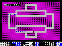 Dekorating Blues Gameplay (ZX Spectrum)