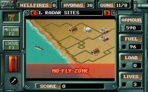 Desert Strike: Return to the Gulf Gameplay (DOS)