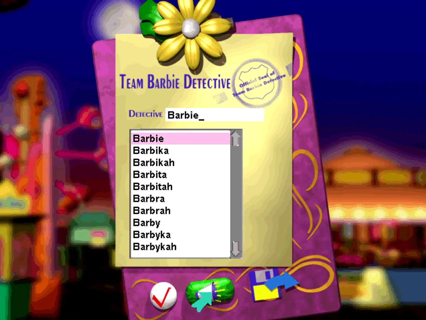 Detective Barbie: The Mystery Of The Carnival Caper! - Old Games