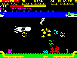 Devil Diver Gameplay (ZX Spectrum)