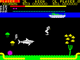 Devil Diver Gameplay (ZX Spectrum)