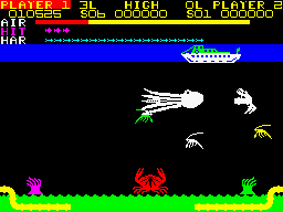Devil Diver Gameplay (ZX Spectrum)