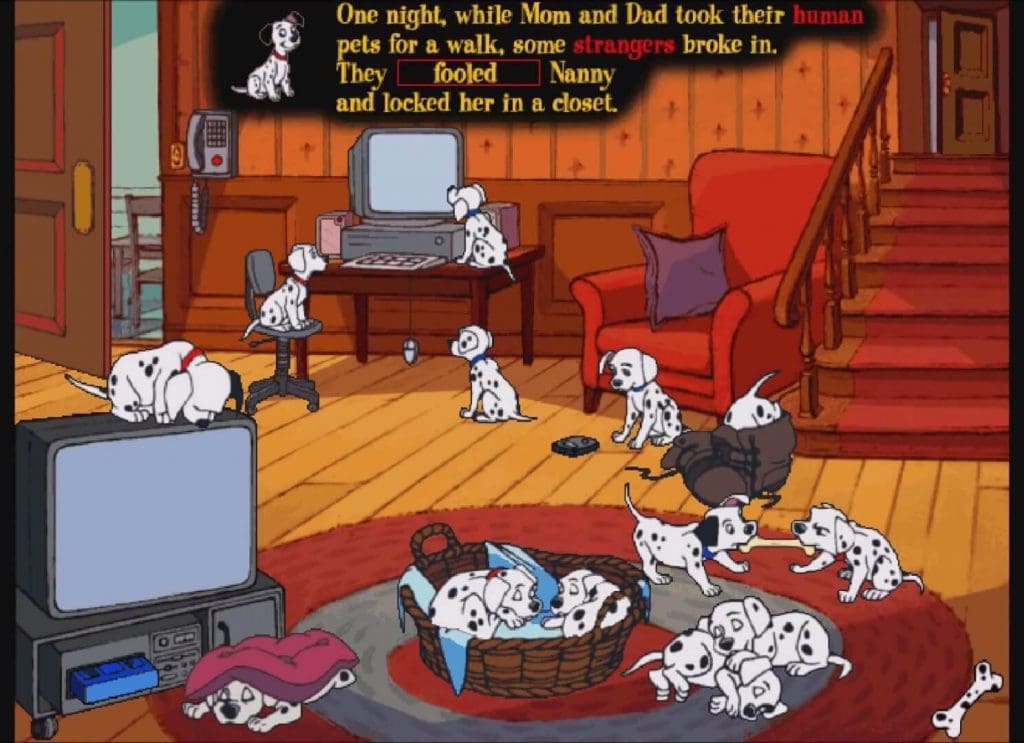 Disney's Animated Storybook: 101 Dalmatians Gameplay (Windows 3x)